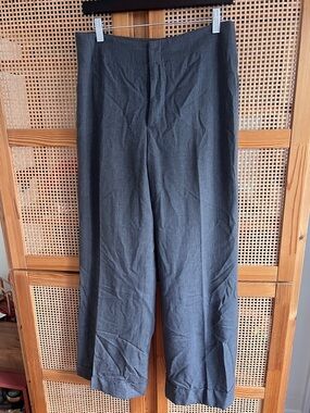 Women’s Wide-Leg Dress Pants - Charcoal Gray